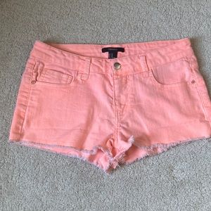Forever 21 Neon Orange Shorts Size 27